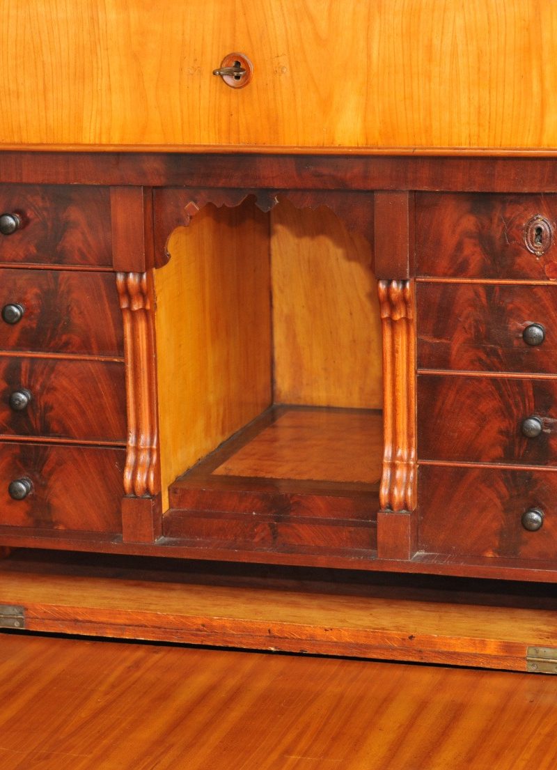 Schreibschrank Kirsche, antiker Sekretär Kirsche