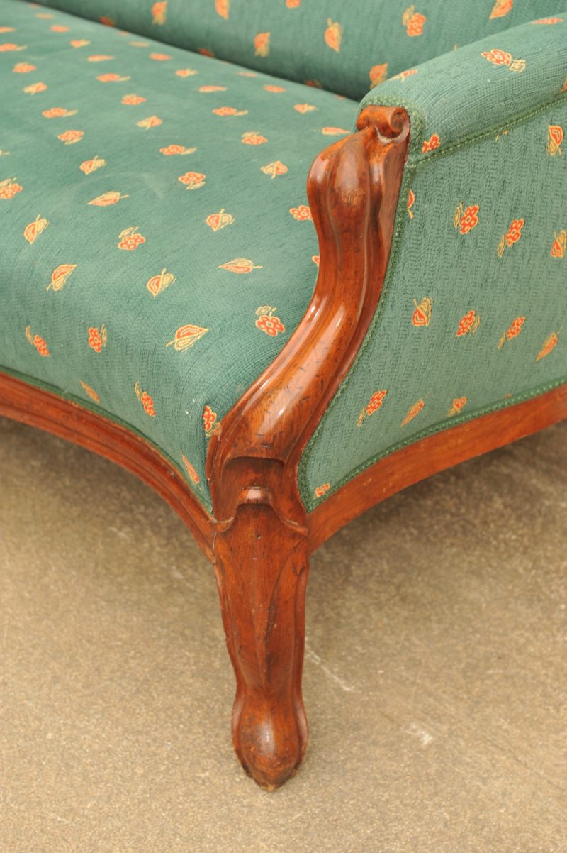 "Loriot" Sofa Mahagoni - Antik im Hof - antikes Sofa ...
