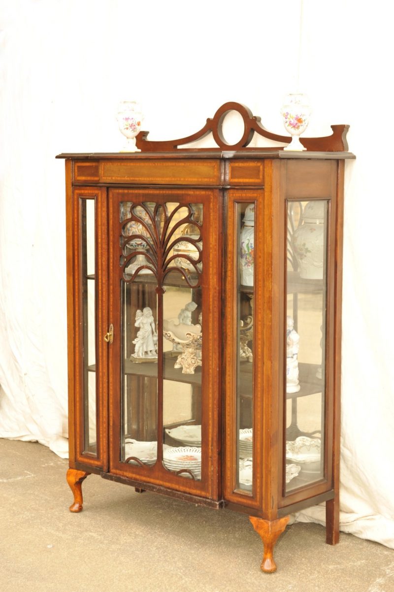 Kleine antike Vitrine Seiten verglast - Antik im Hof - antike