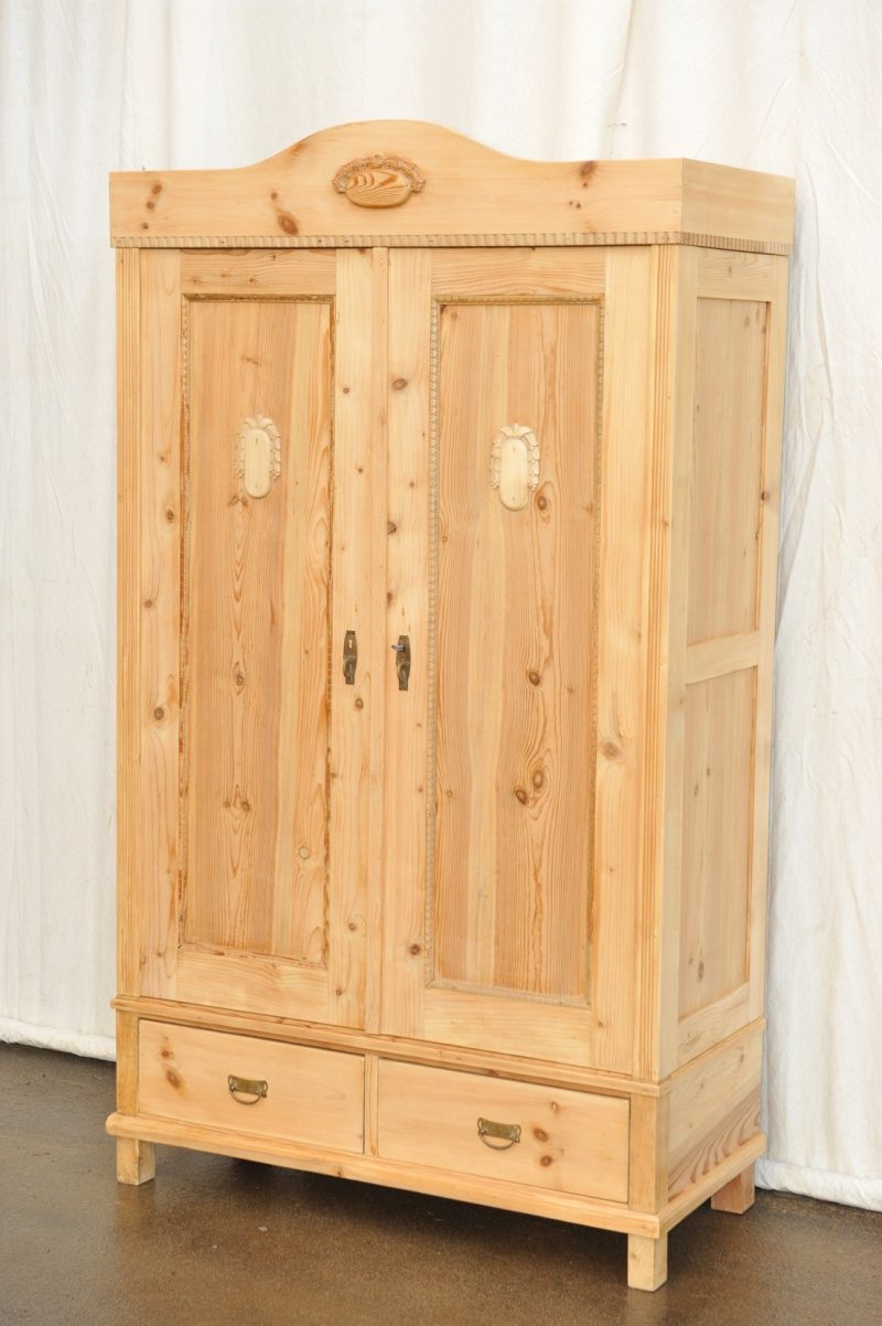 Kleiderschrank Weichholz Jugendstil - Antik im Hof - antiker Jugendstil