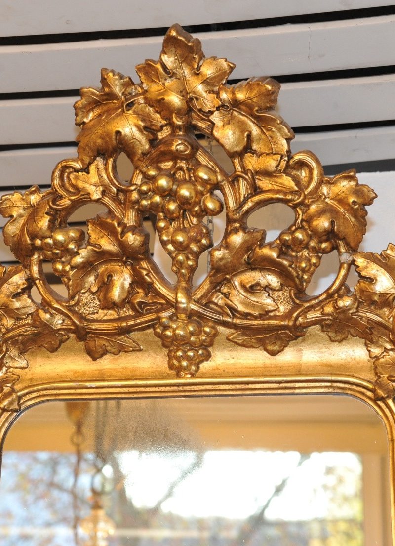 Wandspiegel vergoldet Barock - Antik im Hof - antiker Spiegel, antiker