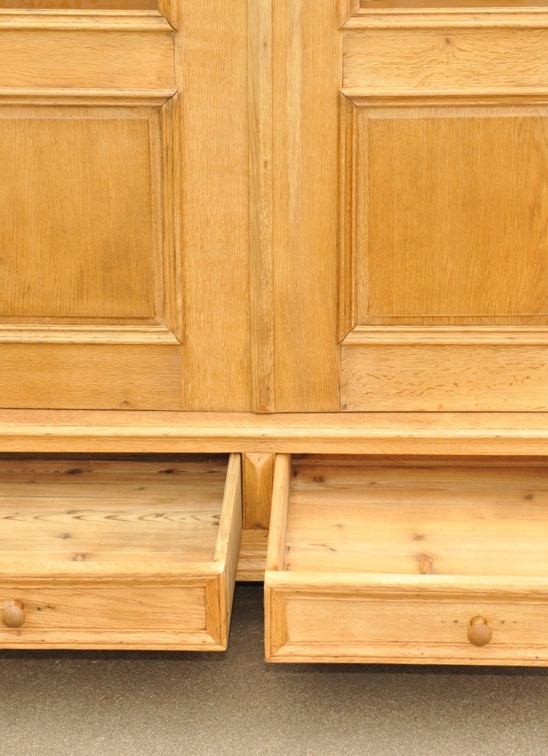 Gründerzeit Vitrinenschrank Eiche - Antik im Hof - antiker Aktenschrank