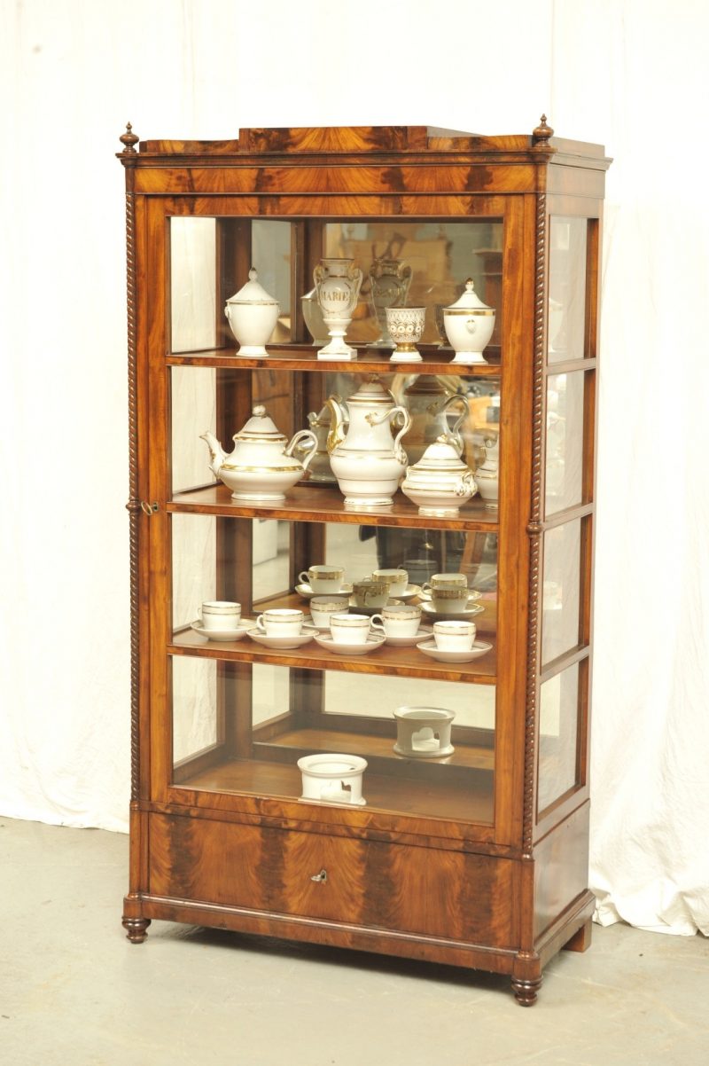 Vitrine Biedermeier Mahagoni um 1840
