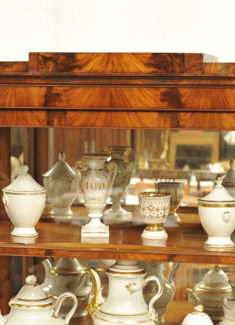 Vitrine Biedermeier Mahagoni um 1840