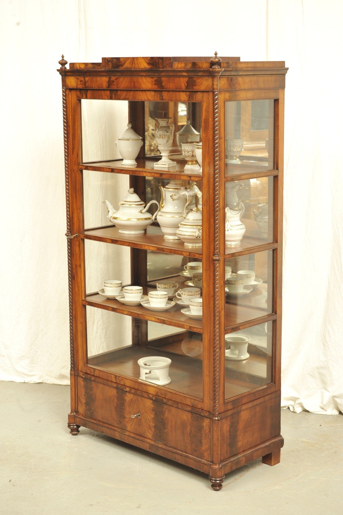 Vitrine Biedermeier Mahagoni um 1840