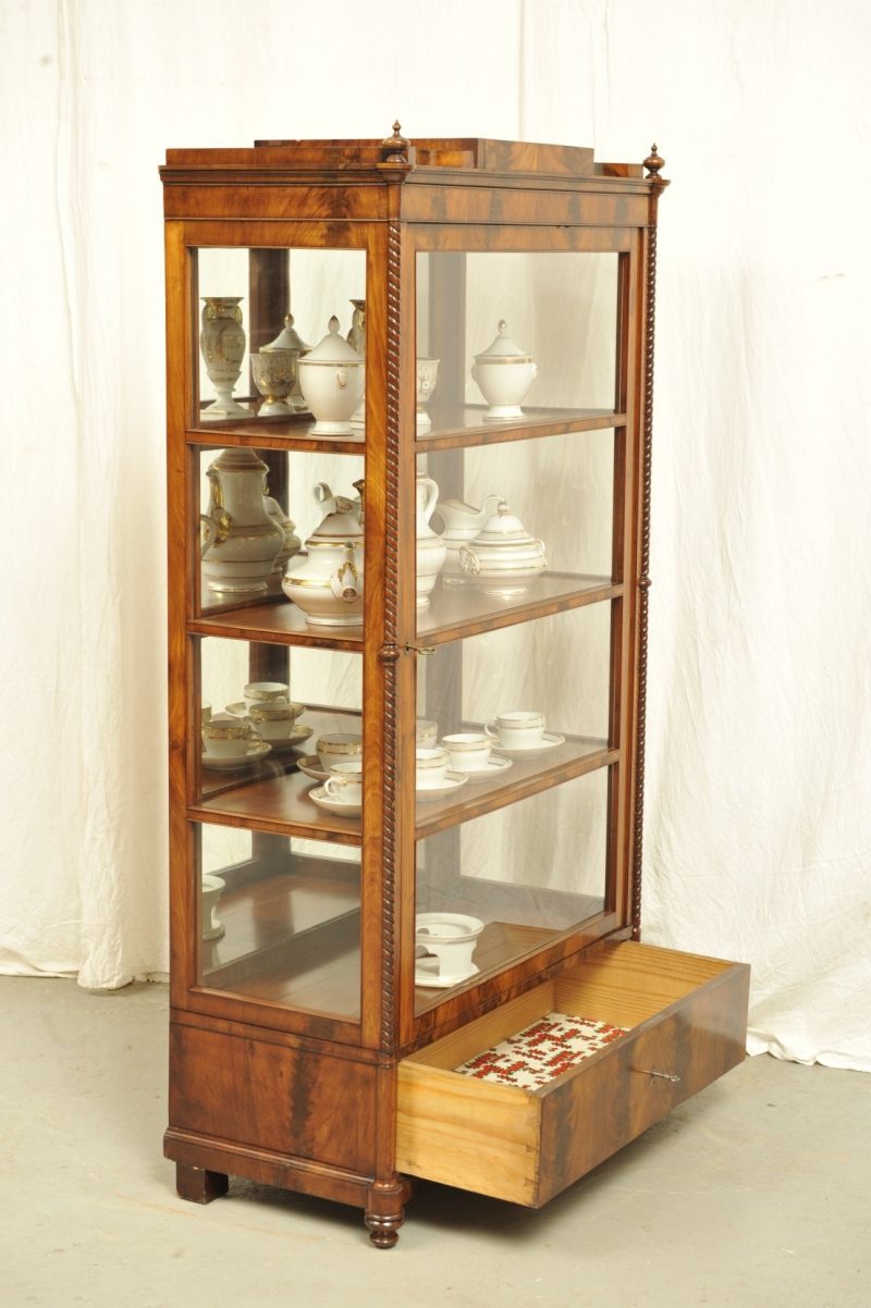 Vitrine Biedermeier Mahagoni um 1840