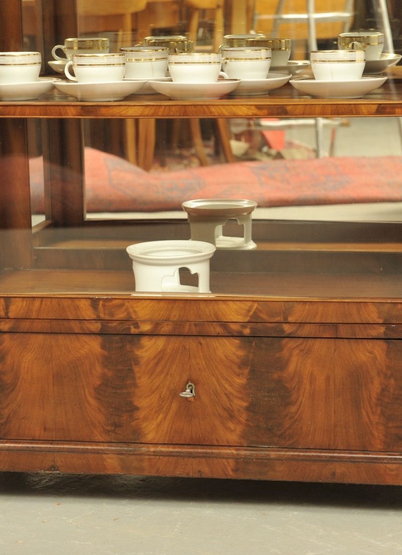 Vitrine Biedermeier Mahagoni um 1840