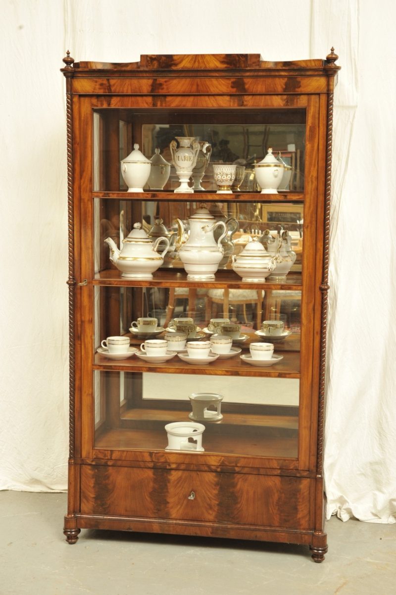 Vitrine Biedermeier Mahagoni um 1840