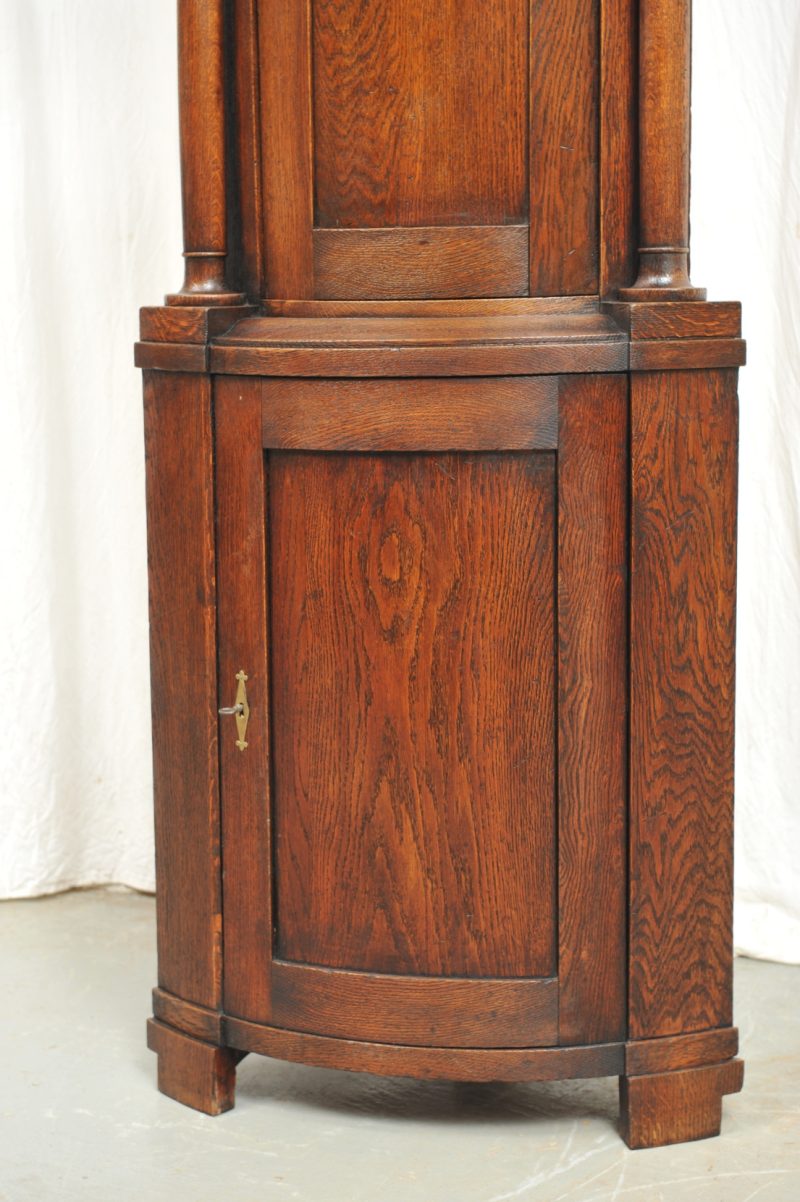 Biedermeier Eckschrank Eiche, Vierteltonne