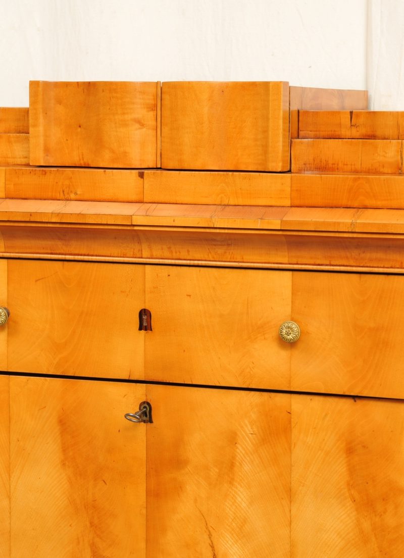 Detail Biedermeier Schreibschrank mitteldeutsch