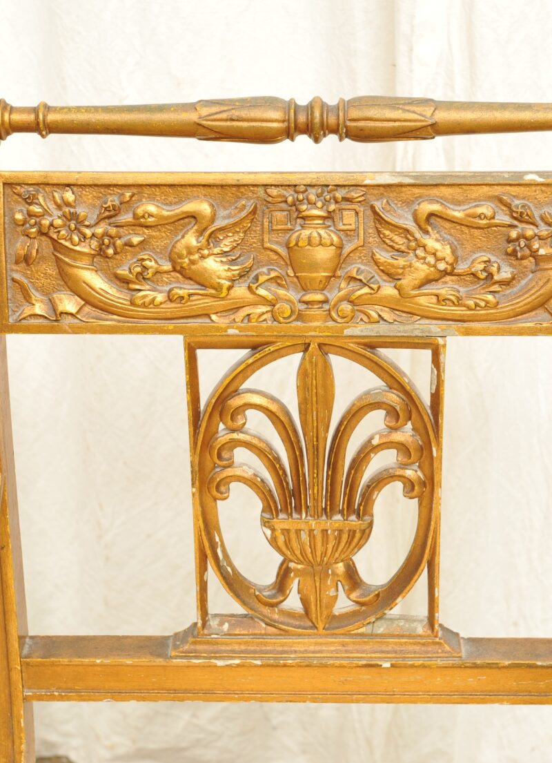 Armlehnsessel Louis XVI Stil vergoldet