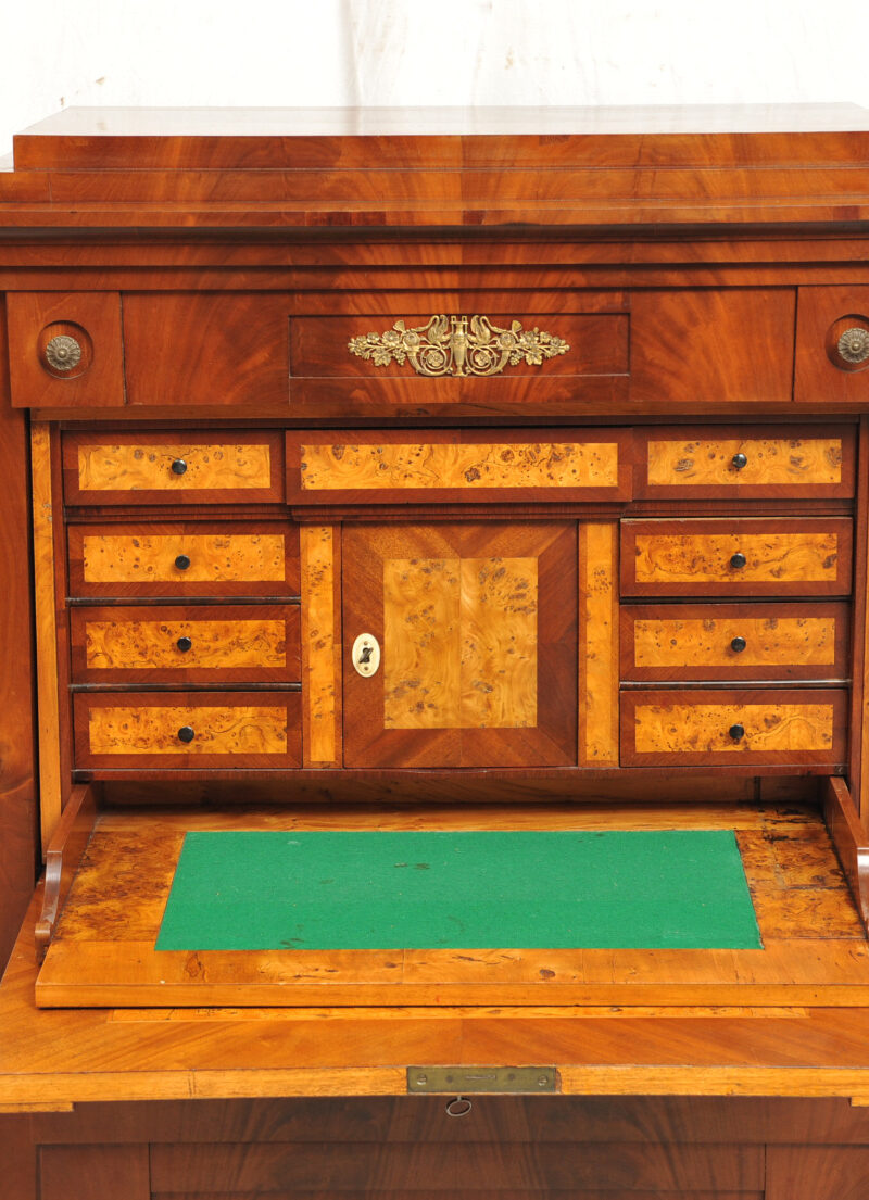 konischer Schreibschrank Biedermeier Mahagoni
