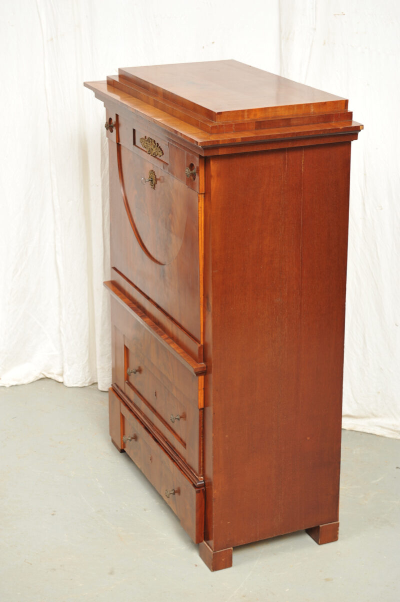konischer Schreibschrank Biedermeier Mahagoni