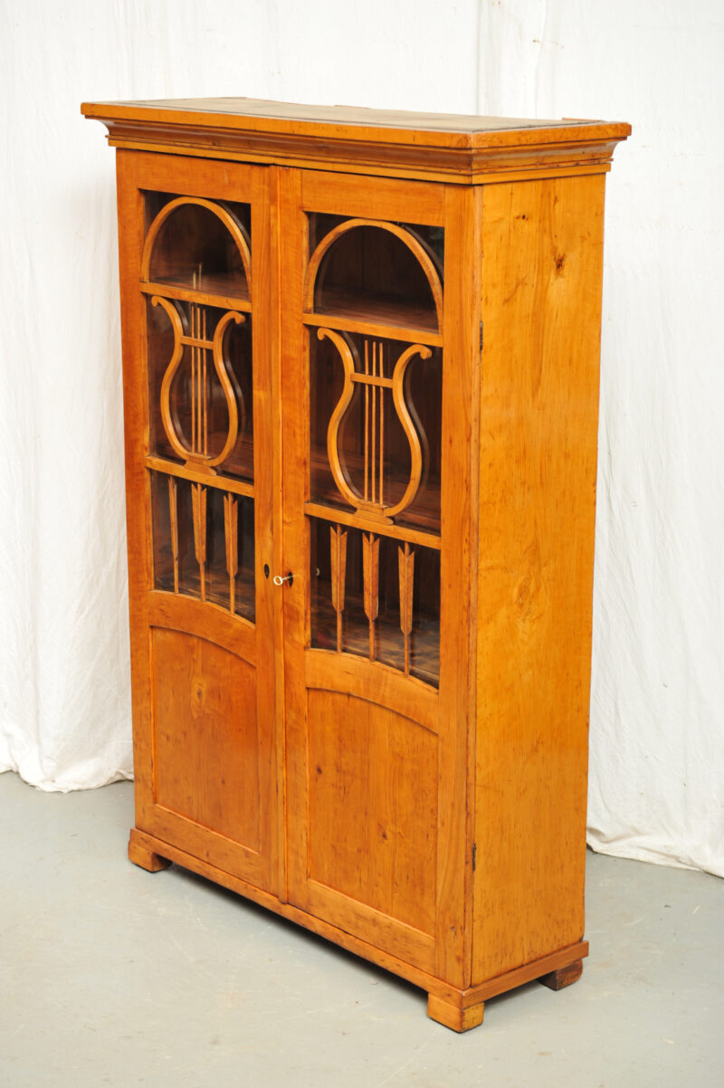 Biedermeier Bücherschrank Birnbaum