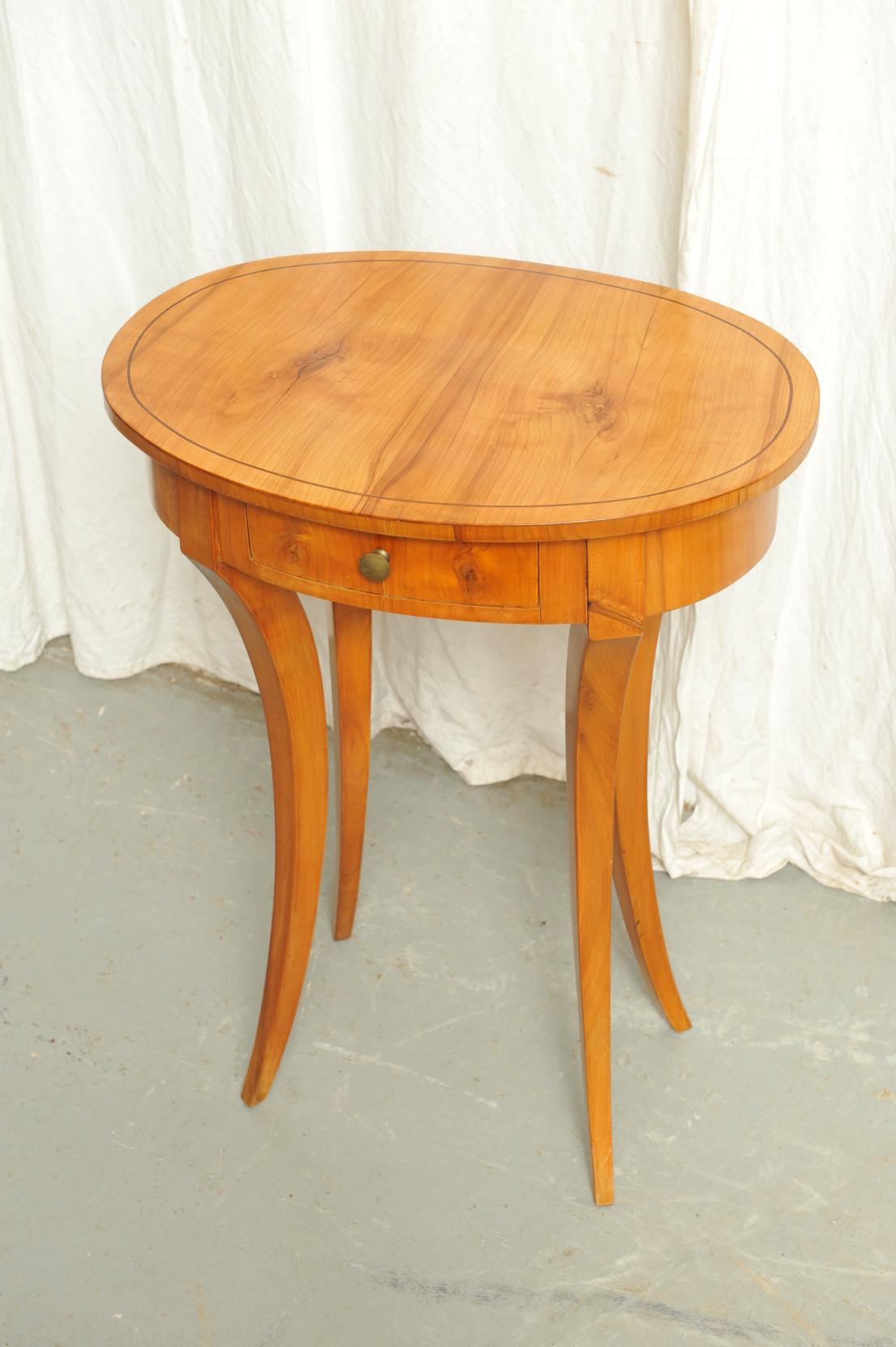 Nähtischchen Beistelltisch Biedermeier Kirsche
