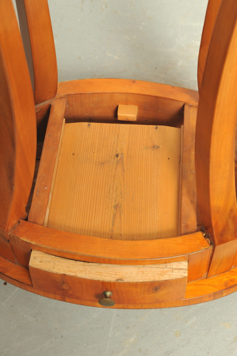 Detail Nähtischchen Beistelltisch Biedermeier Kirsche