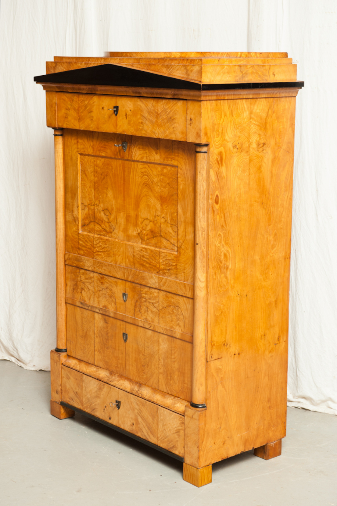 Biedermeier Blender Schrank Esche