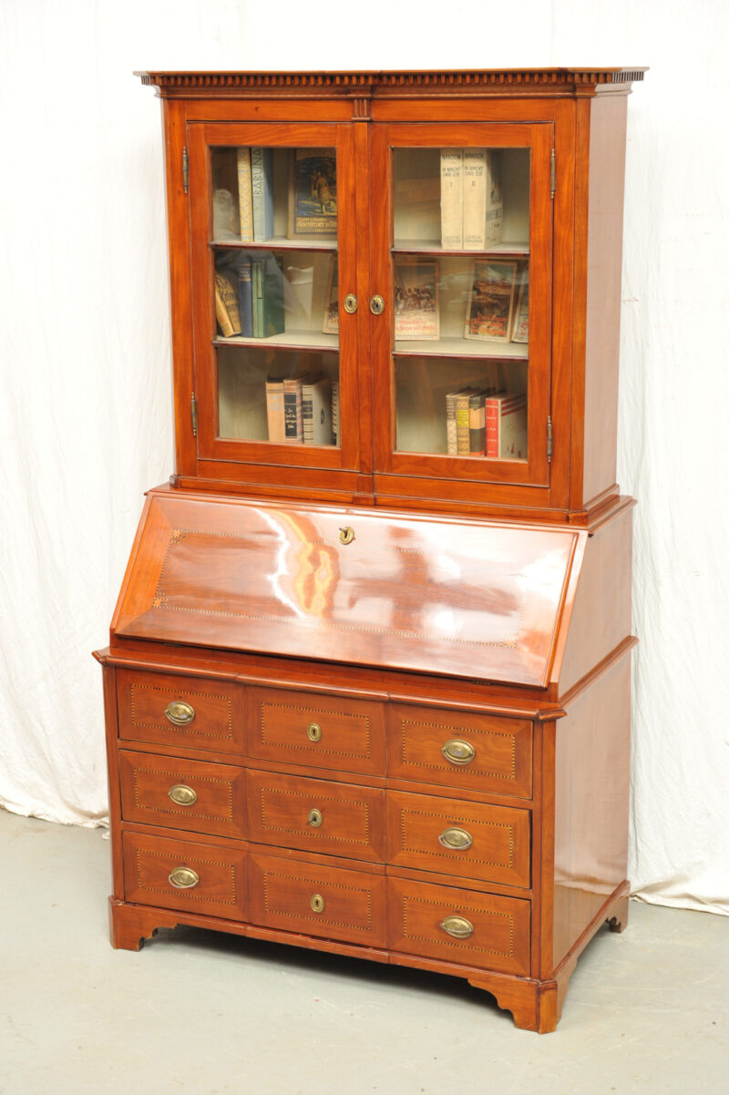 Louis Seize Aufsatzsekretär mit Feldermarketerie