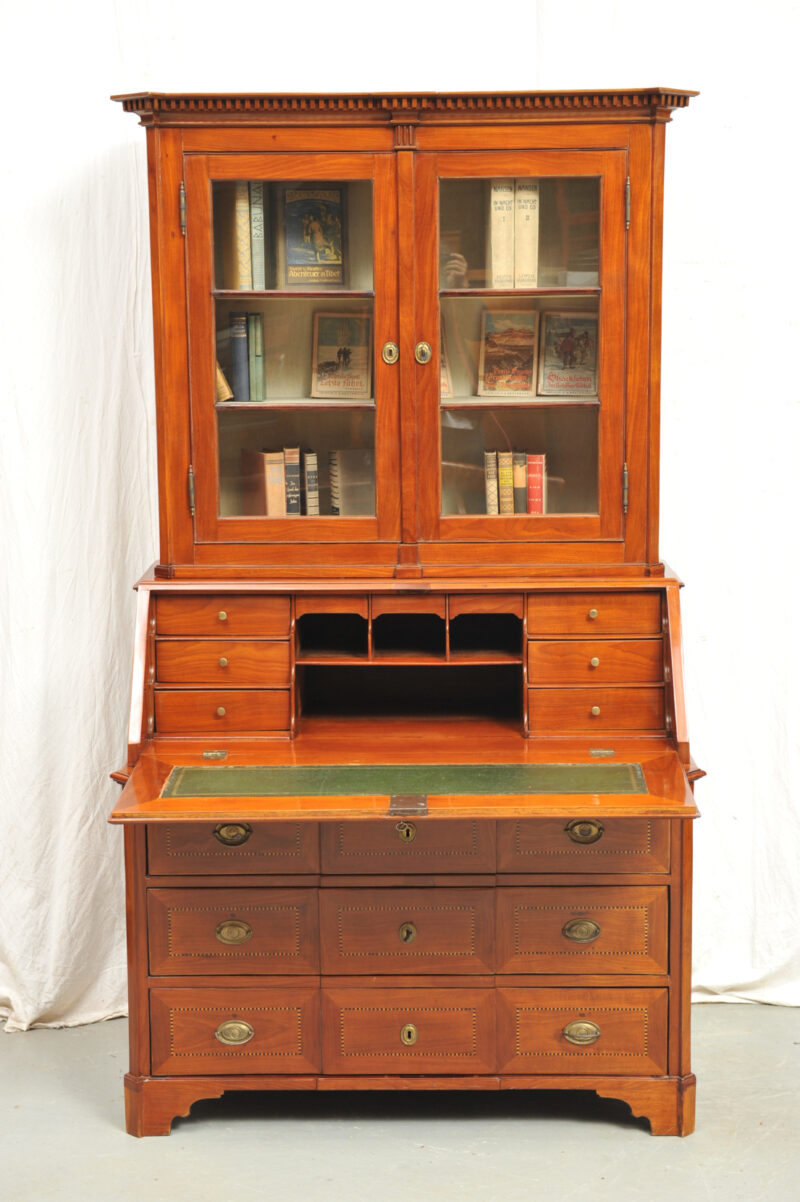 Louis Seize Aufsatzsekretär mit Feldermarketerie