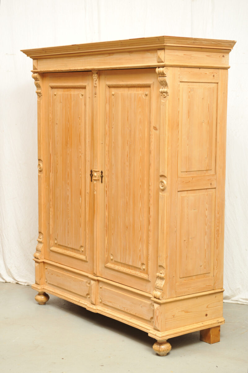 Gruenderzeit_Dielenschrank_Weichholz_3611 (7) großer zerlegbarer Weichholzschrank Gründerzeit