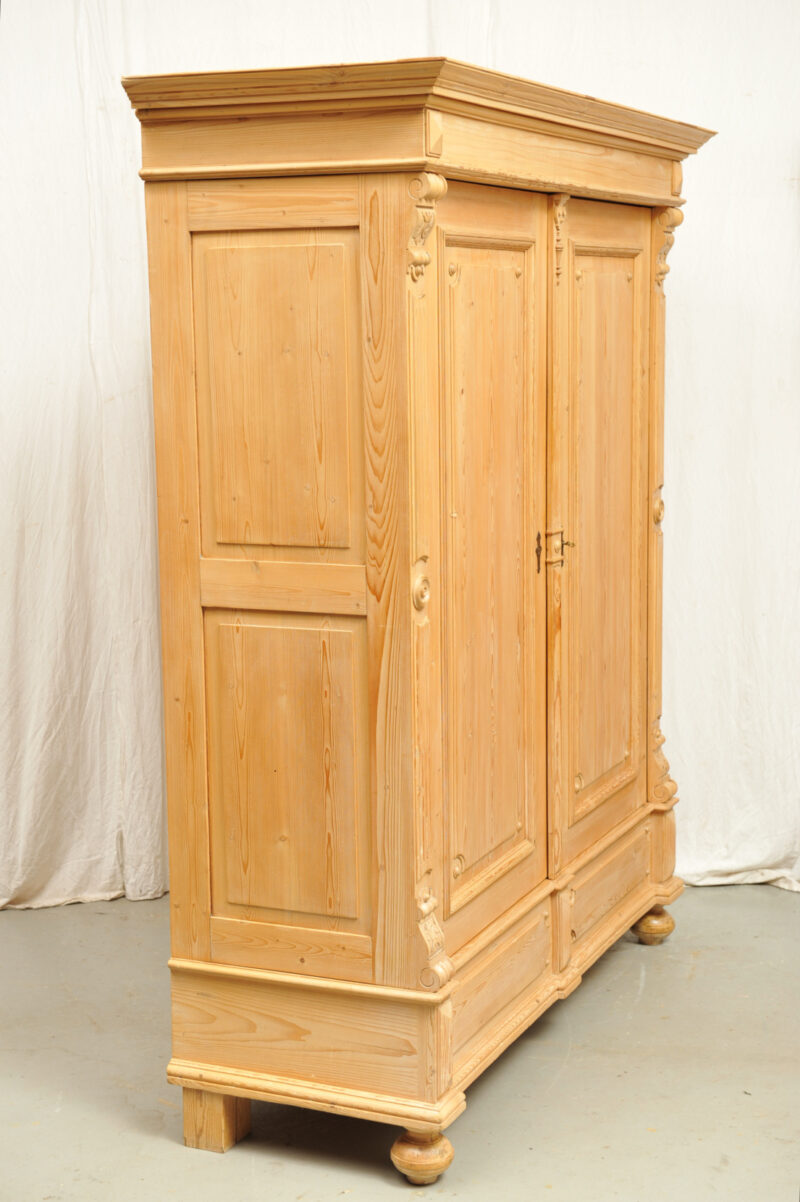 Gruenderzeit_Dielenschrank_Weichholz_3611 (8) großer zerlegbarer Weichholzschrank Gründerzeit