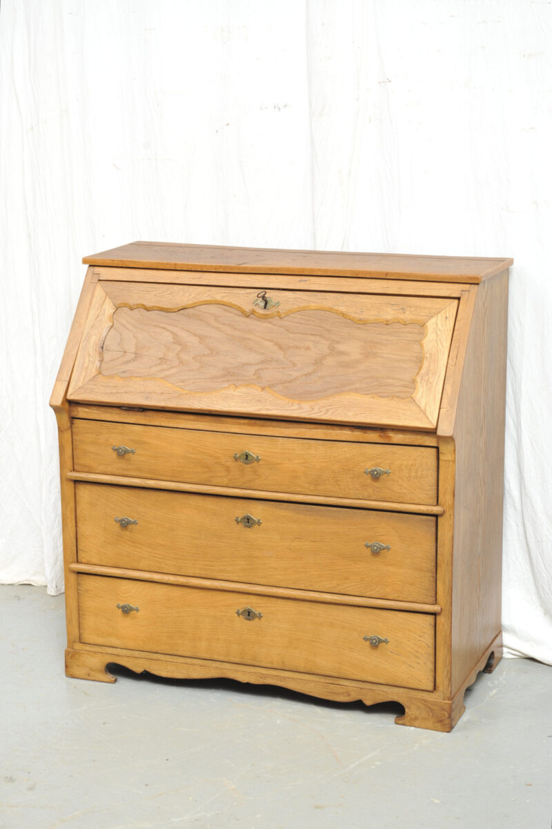 Schrägklappensekretär Biedermeier Eiche