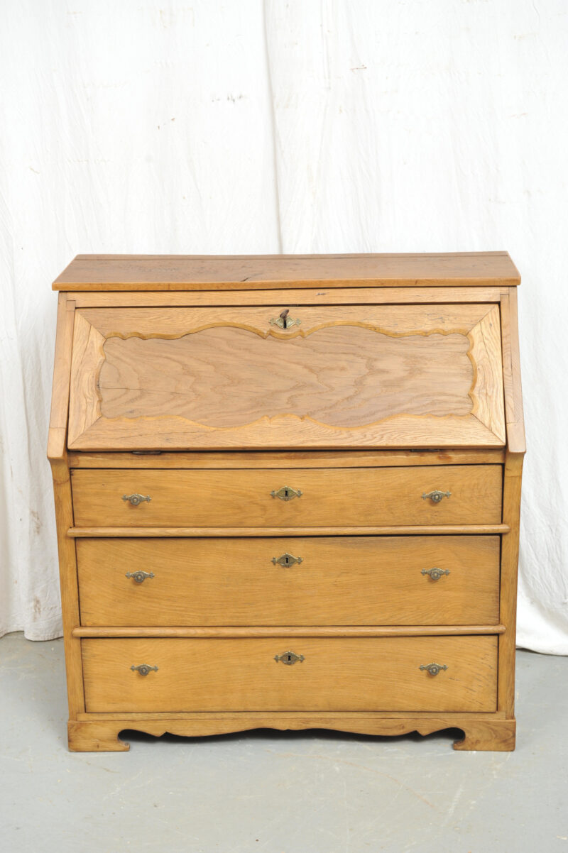 Schrägklappensekretär Biedermeier Eiche