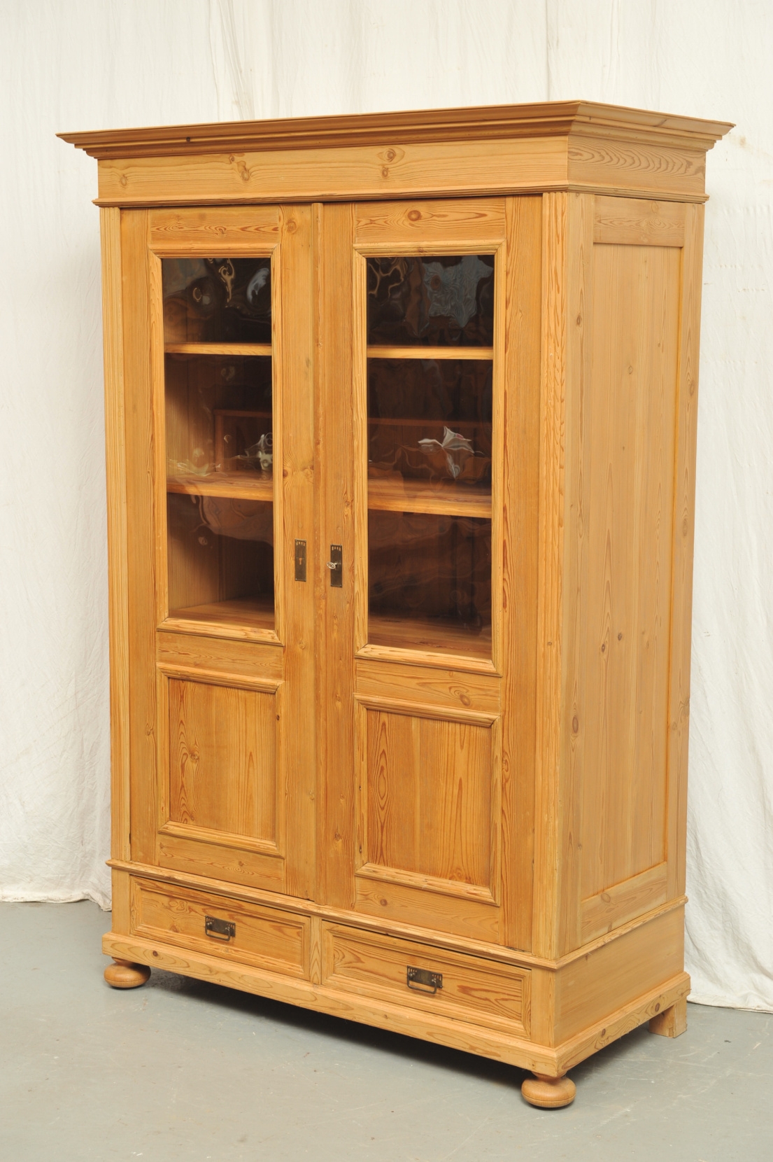 Gründerzeit Aktenschrank, Geschirrschrank Weichholz